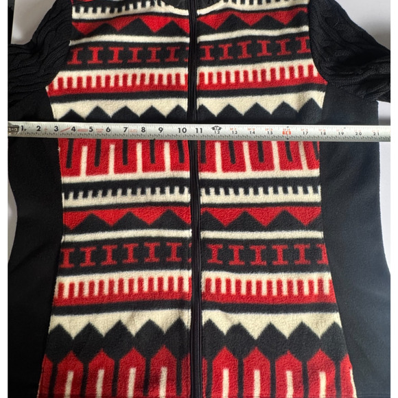 NWT LRL Ralph Lauren Active, Indian, Red & Black, Aztec, Fleece Jacket, Sz Large - Picture 12 of 13
